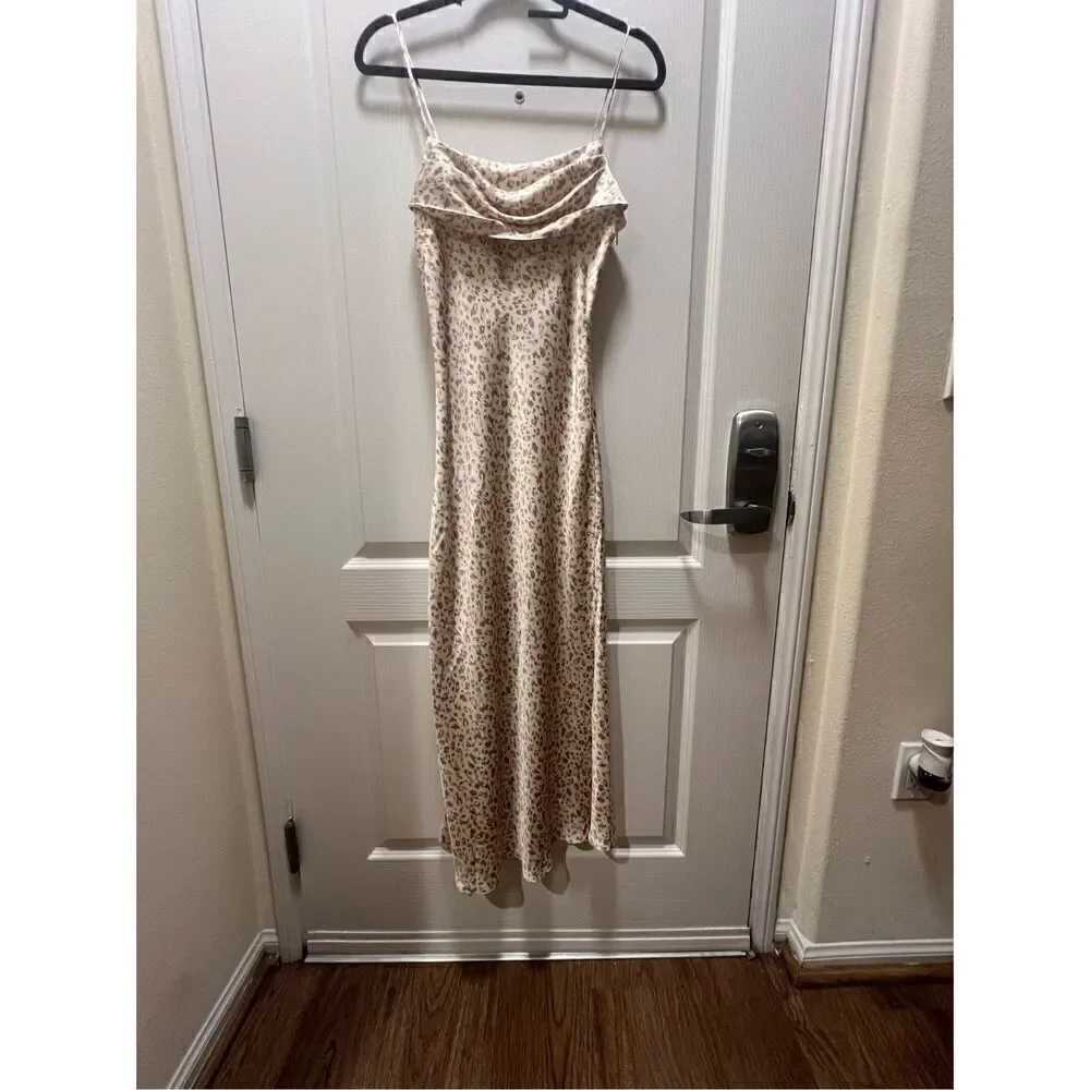 RESET BY JANE Ava Green & pink pastel print Midi Dress size S NWOT$139 - Picture 4 of 9